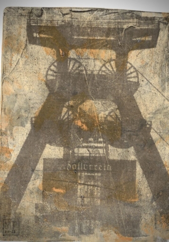 Geldruck der Zeche Zollverein im Retro-Stil