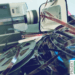 Nahaufnahme einer alten Super 8 Kamera und Filmen