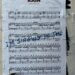 Ein an einer verwitterten Wand angebrachtes Plakat zeigt ein Notenblatt mit dem Titel „RAIN – Introspection“ von Reyan Restani. In großen blauen Buchstaben ist quer über die Noten handschriftlich der Satz „I’M SINGING IN THE“ geschrieben. Unten auf dem Plakat befindet sich ein Spotify-Code und ein QR-Code.